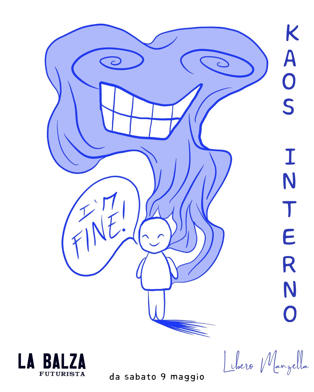 Locandina della mostra KAOS INTERNO